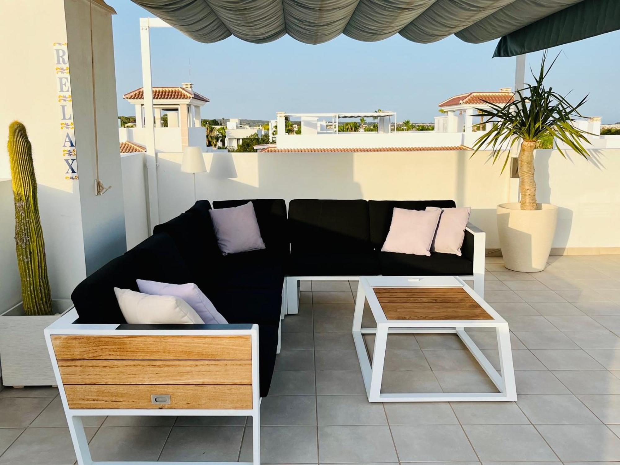 Fortuna Penthouse With Roof Terrace, Ac And Pool Rojales Esterno foto